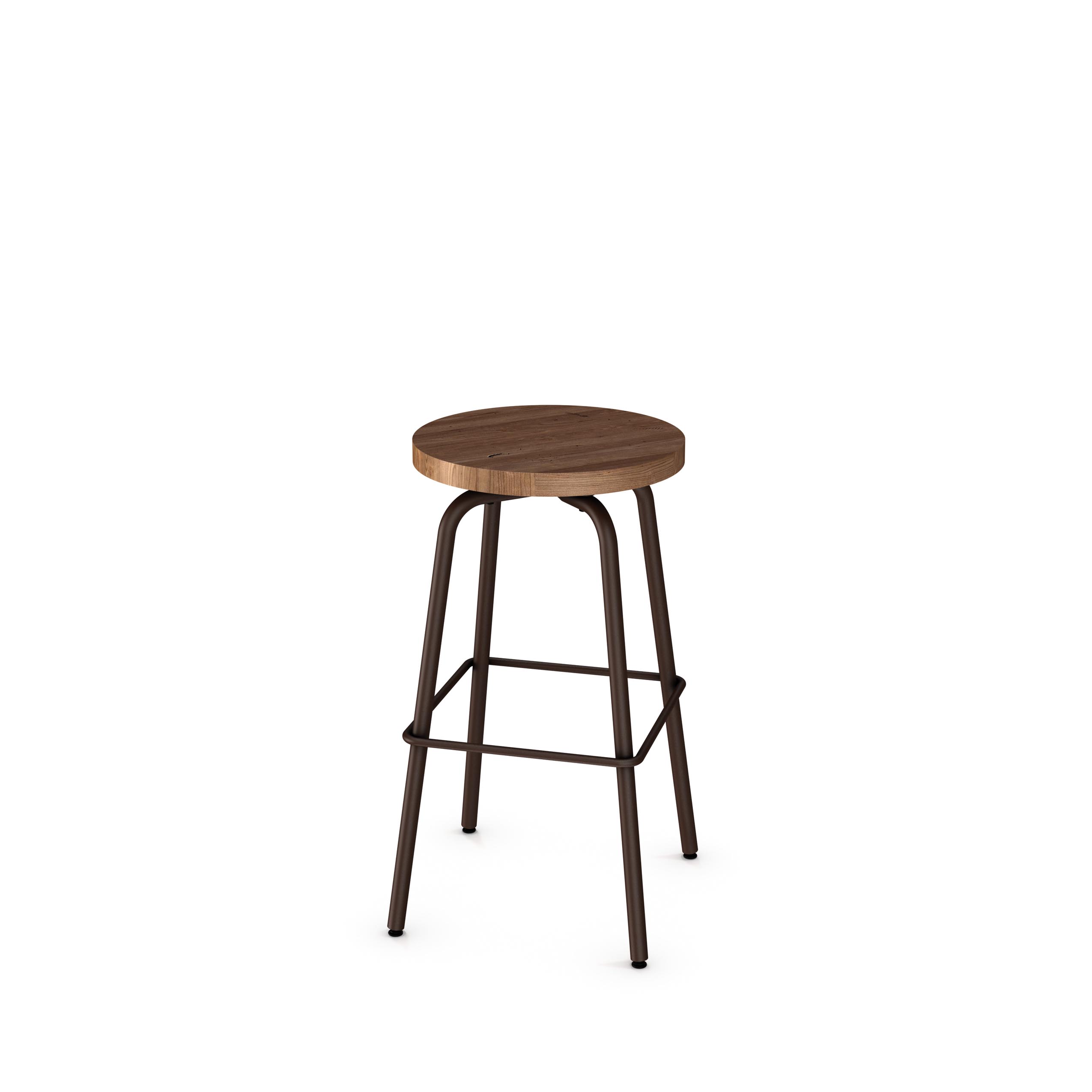 wood button stool