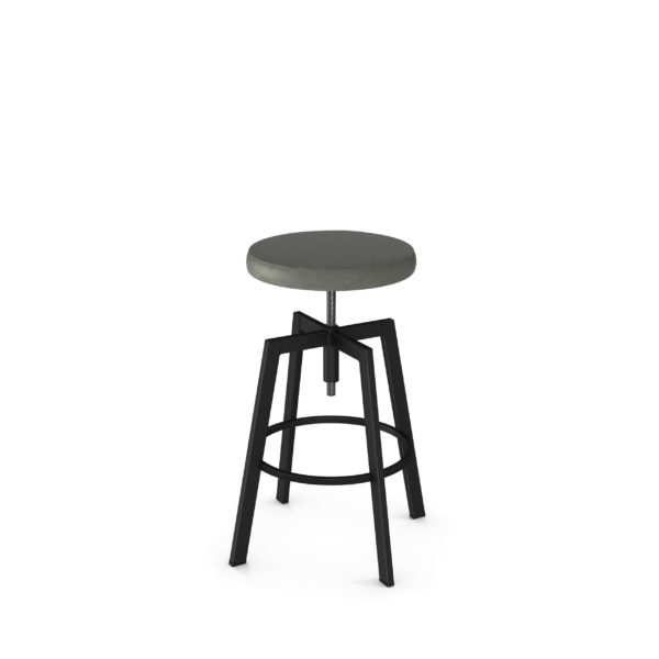 Stool Design My For Bar, 34 25 In Adjustable Modern Backless Metal Swivel Bar Stool With Wooden Seat